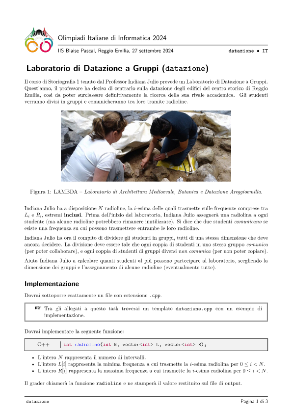 Laboratorio di Datazione a Gruppi
